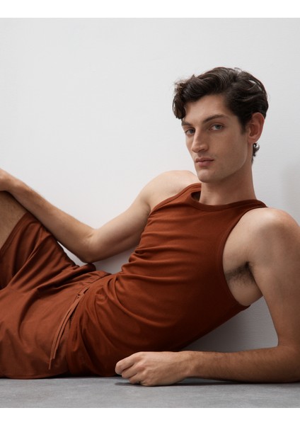 Supima® Pamuk Modal Karışımlı Kolsuz Atlet fırsatları