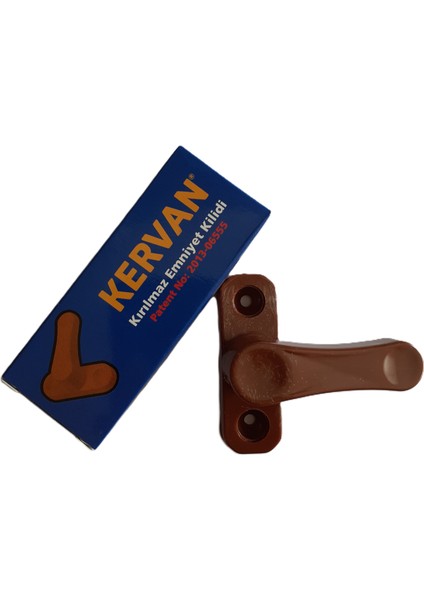 - Plastik Pencere Emniyet Kilidi - Kahverengi