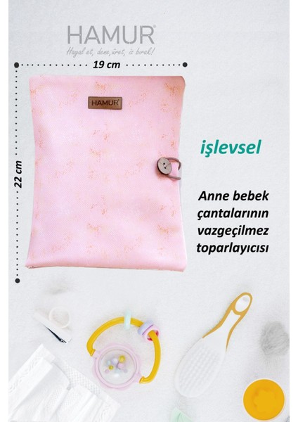 Anne Bebek Bakım Çantası Yenidoğan Alt Açma Değiştirme Düzenleyici Çantası Organizer Solid P.pembe indirimleri