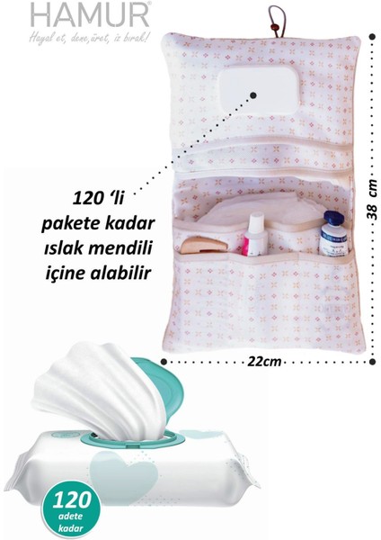 Anne Bebek Bakım Çantası Yenidoğan Alt Açma Değiştirme Düzenleyici Çantası Organizer Solid P.pembe