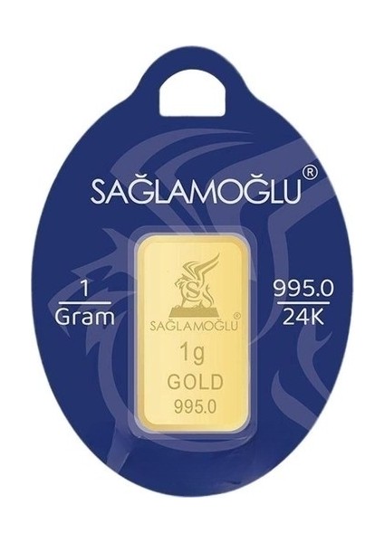 2 Adet 1 gr 24 Ayar Sağlamoğlu Gram Altın