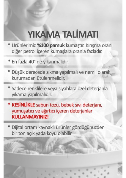 Bebek Yatağı, Fermuarlı, Yıkanabilir Kılıf, Yatak, %100 Pamuk Kumaş + Çukur Baş Yastık