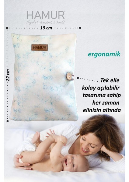 Anne Bebek Bakım Çantası Yenidoğan Alt Açma Değiştirme Düzenleyici Çantası Organizer Solid Ç.yeşili