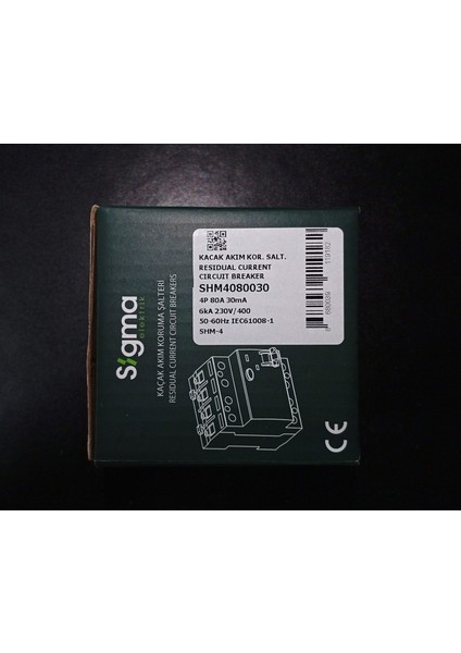 SHM4080030-SHM 4p 30MA 80A 6ka Kaçak Akım Koruma Şalter Kaçak Akım Rölesi