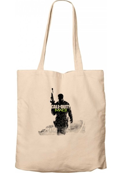 Call Of Duty Silhouette M3 Krem Kanvas Bez Çanta
