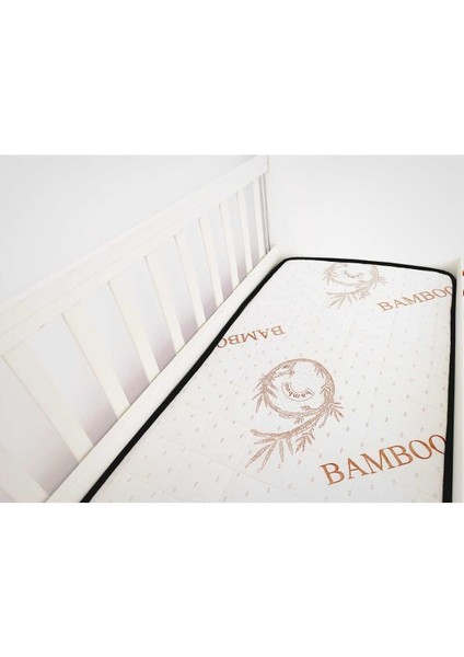 Kapitoneli 60X120X10 Soft Bamboo Bebek Yatağı BMB-006