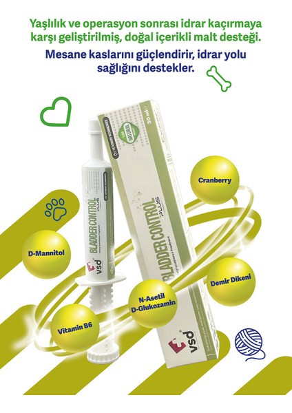 Bladder Control Plus 30ML Malt Kediler İçin Önleme Desteği
