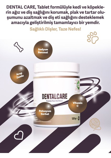 Dental Care 120G Chew Tablet Köpekler İçin Ağız ve Diş Sağlığı Desteği fiyatları