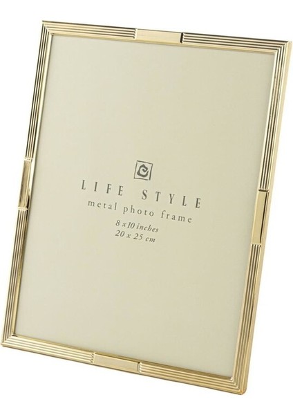 Gold Metal Çereve 20X25CM Dekoratif Hediyelik Life Style Photo 1 Adet