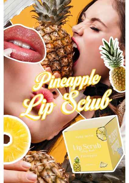 Glossy Touch Lip Scrub Pineapple Dudak Peelingi