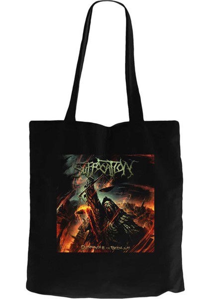 Suffocation Pinnacle Of Bedlam Siyah Kanvas Bez Çanta