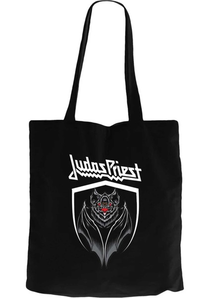 Judas Priest Bat Siyah Kanvas Bez Çanta