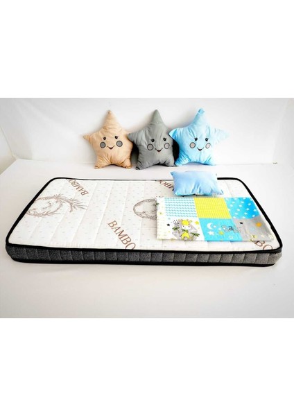 Kapitoneli 50X100X10 Soft Bamboo Bebek Yatağı BMB-003