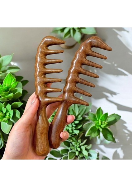 Ahşap Sandal Ağacı Geniş Dişli Tarak AT-118 - 20 cm fiyatları