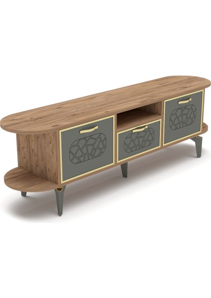 Tv Sehpası Mira 5030 Atlantik Gold 160 cm 35 cm 50 cm fırsatları