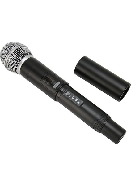PL-2498 Kablosuz Mikrofon, Karaoke Için Kapsamlı Metal El Mikrofonu 1 Adet