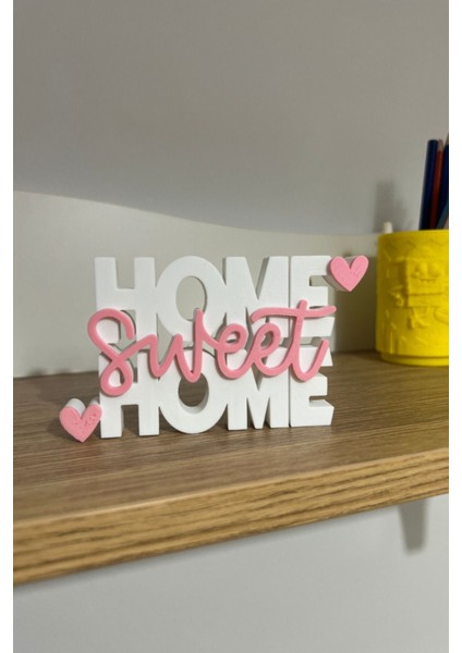 Dekoratif "home Sweet Home" Biblo | Şık Masa & Raf Süsü | Ev Ruhunu Yansıtan Küçük Detaylar fiyatları
