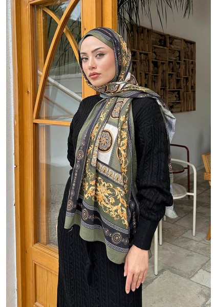 Versa Desen Pamuk Şal Haki fiyatları
