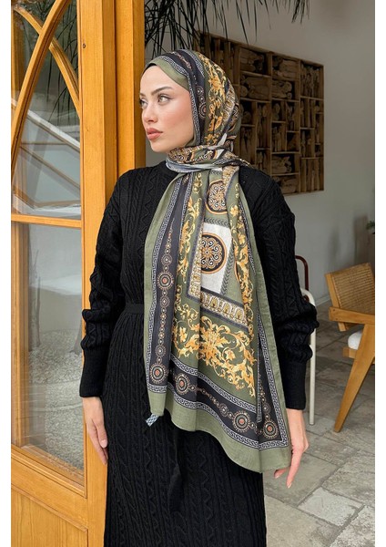 Versa Desen Pamuk Şal Haki fırsatları