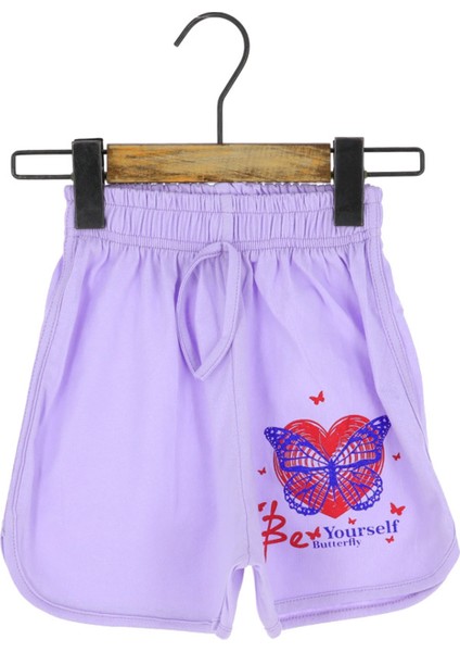 Kız Çocuk Şort Baskılı