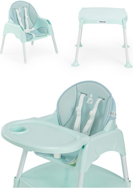 Pretty 3in1 Çalışma Masalı Mama Sandalyesi Mint modelleri