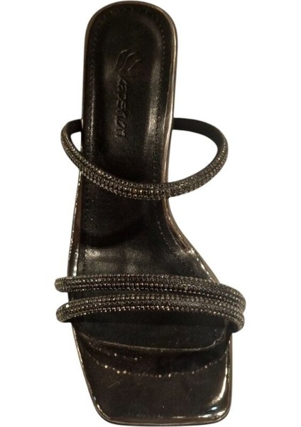 Kadın Taşlı Abiye Terlik Platin - 36 fırsatları