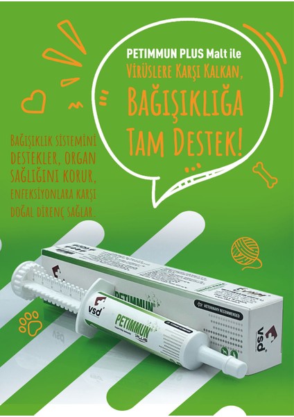 Petimmun Plus 30ML Malt Köpekle İçin İmmun Desteği