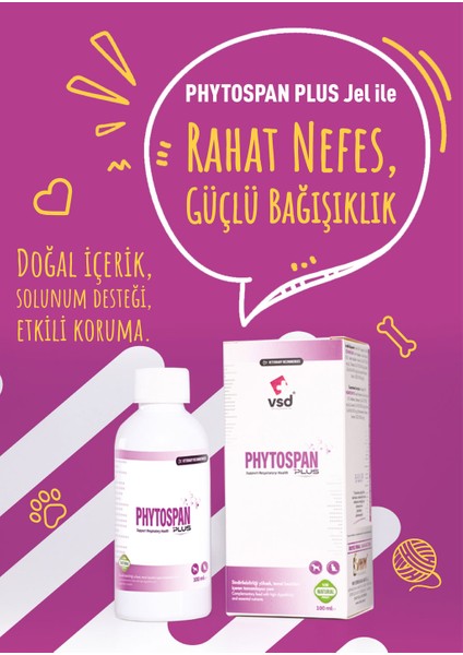 Phytospan Plus 100ML Jel Köpekler İçin Nefes Konforuna Katkı