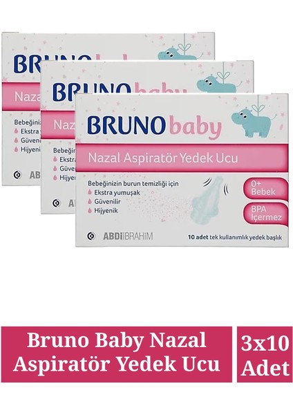 Baby Nazal Aspiratör Yedek Ucu 10'lu 3 Adet