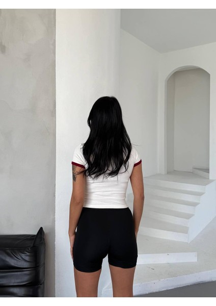 0 Yaka Biyeli Kadın T-Shirt modelleri