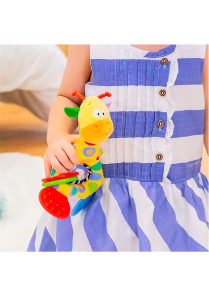 Zürafa Bebek Diş Kaşıyıcı Özellikli Çıngırak Peluş Oyuncak Ötmeli modelleri