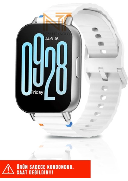 Xiaomi Redmi Watch 4 / Redmi Watch 5 / Mi Band 8 Pro Uyumlu Wave Silikon Kordon 20MM