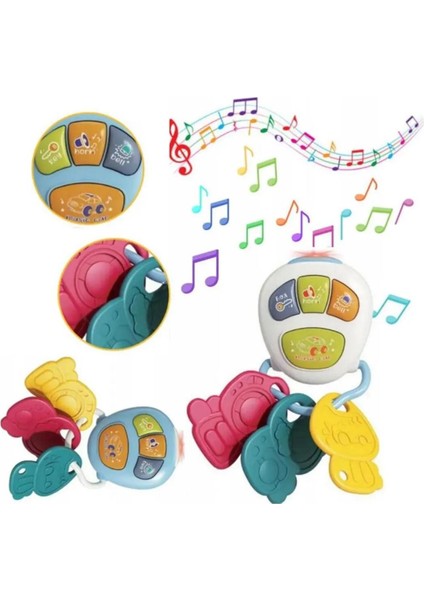 Beyaz Işıklı ve Müzikli Anahtarlık Bebek Piyanosu fiyatları