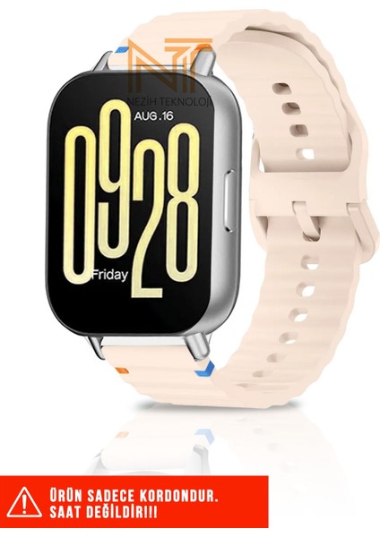 Xiaomi Redmi Watch 4 / Redmi Watch 5 / Mi Band 8 Pro Uyumlu Wave Silikon Kordon 20MM