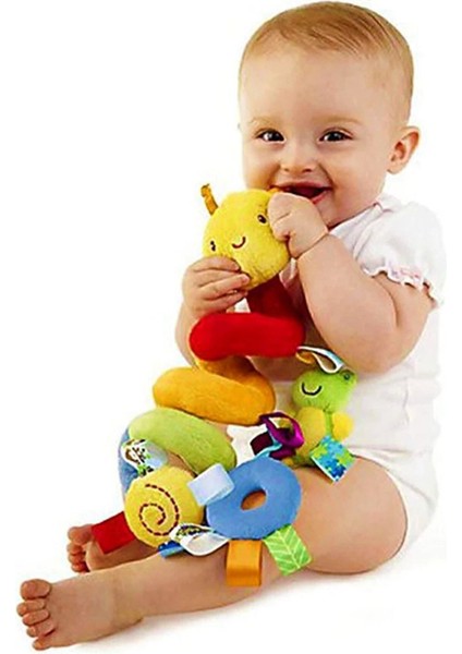 Bebek Beşik Puset Peluş Spiral Eğitici Çıngıraklı Oyuncak Bebek Arabası Asılan Yıkanabilen Oyuncağı fırsatları