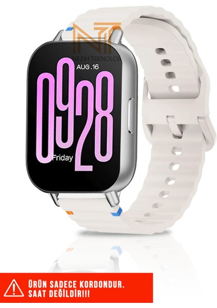 Xiaomi Redmi Watch 4 / Redmi Watch 5 / Mi Band 8 Pro Uyumlu Wave Silikon Kordon 20MM