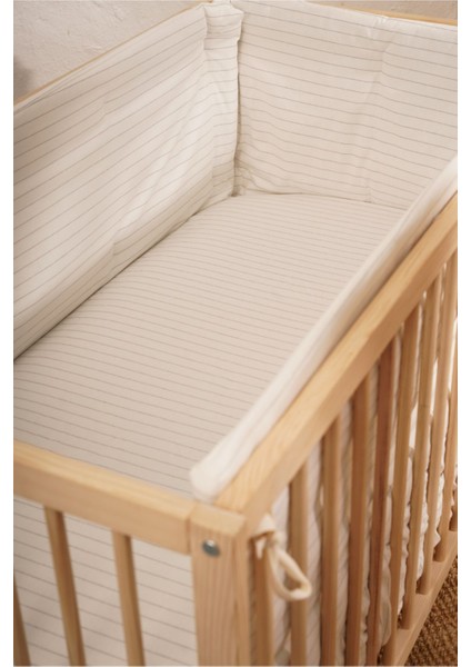 Bebek Beşik Yan Koruma Seti Ekose Kareli modelleri