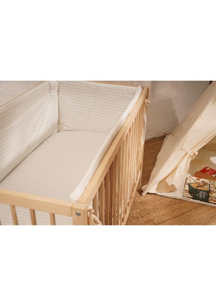 Bebek Beşik Yan Koruma Seti Ekose Kareli fırsatları