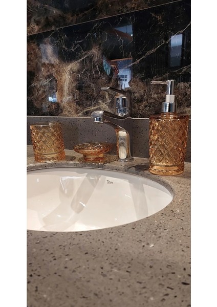 Md 3 Lü Kristal Sabunluk Amber