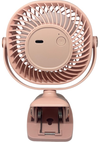 Zb113 Taşınabilir Masaüstü Pembe Usb Fan