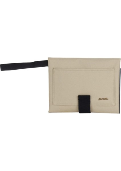 Bej Bej Bebek Bakım Çanta Seti- Cold Sand Sırt Çantası Tekstil