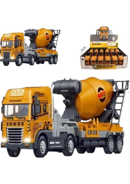 Oyuncak Harfiyat Sürtmeli Işıklı Müzikli 1:24 Beton Mikseri Tır 8288 fiyatları