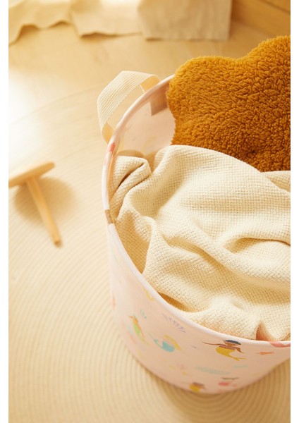 Katlanabilir Deniz Kızı Çocuk Odası Kirli Çamaşır Sepeti Oyuncak Sepeti 33X40 fırsatları