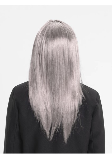 Platin Gri Gümüş Uzun Parti Peruğu fiyatları
