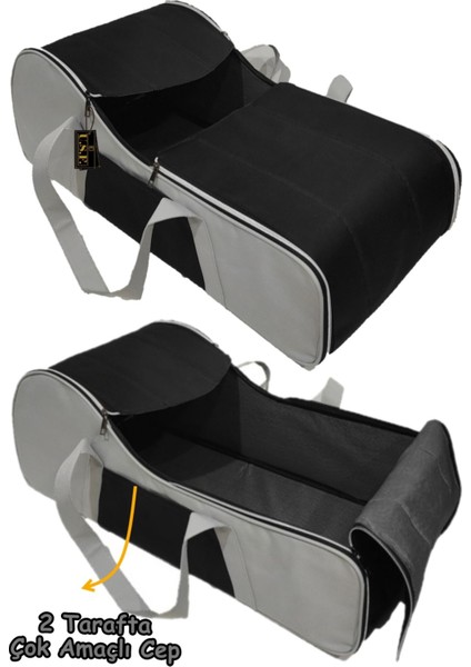 Unisex Portbebe Ana Kucağı Puset Bebek Taşıma Için Siyah Gri Puset