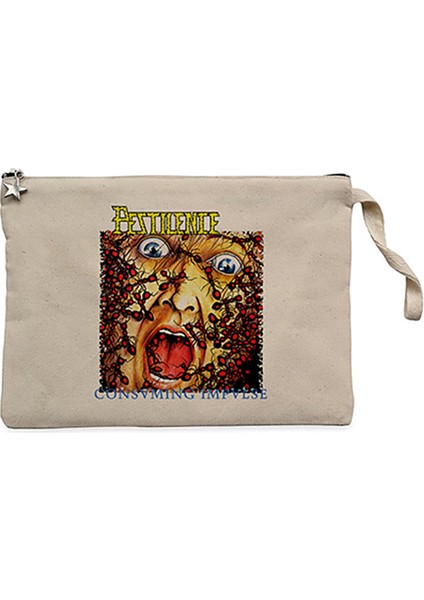 Pestilence Consuming Impulse Krem Clutch Astarlı Cüzdan / El Çantası