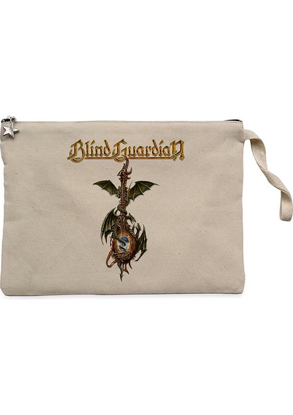 Blind Guardian Imaginations From The Other Side Krem Clutch Astarlı Cüzdan / El Çantası