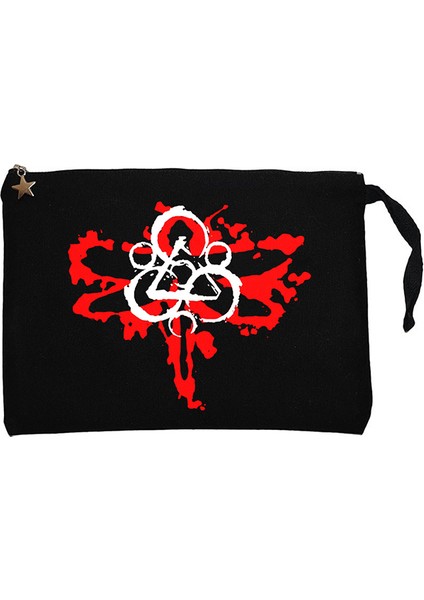Coheed And Cambria Butterfly Logo Siyah Clutch Astarlı Cüzdan / El Çantası