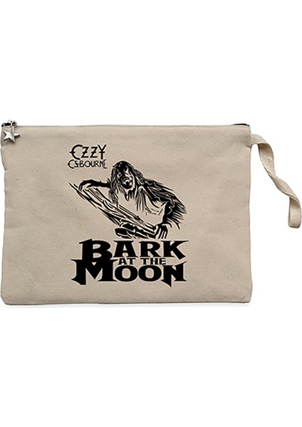 Ozzy Osbounre Bark At The Moon Krem Clutch Astarlı Cüzdan / El Çantası