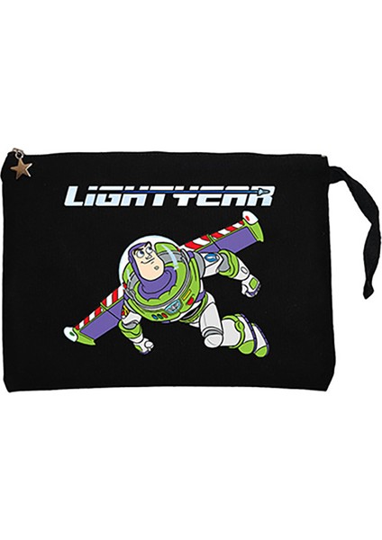 Lightyear Flying Siyah Clutch Astarlı Cüzdan / El Çantası
